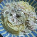 ゆ～な母ちゃん's cooksnap of when they made クリームスパゲッティ☆カルボナーラ美味☆.