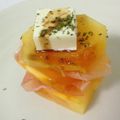 Spieiunium's cooksnap of when they made ■柿と生ハムのミルフィーユ■.
