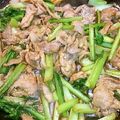 心希っこ's cooksnap of when they made プレ農家めし◆小松菜と豚肉の塩麹炒め.
