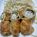 ♪おーち♪'s cooksnap of when they made 油揚げの豚シソ巻き.