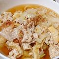 シノハラハジメ's cooksnap of when they made レンジで鶏ひき肉長ネギ油揚げ梅肉和え.