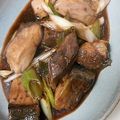 kimimaruo's cooksnap of when they made 鰤と九条ねぎのソース照り焼き.
