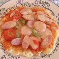 かなmam★'s cooksnap of when they made 中山家アレンジ、そうめんピザ！.