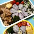 うまこば's cooksnap of when they made ☆幼稚園弁当☆お花おにぎり.