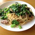 しなもん海星's cooksnap of when they made 大根葉とツナ缶のちょっぴり大人味パスタ☆.