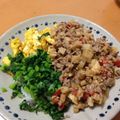 eririnlife's cooksnap of when they made 豚ひき肉でおいしい節約そぼろご飯★三色丼.