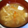 ナベサチ's cooksnap of when they made 時短☆千切り大根と豆腐のみそ汁.