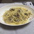 あーす1121's cooksnap of when they made サバ缶とネギのバジルソースパスタ.