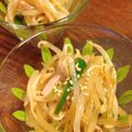 はっかこ's cooksnap of when they made もやしとハムの中華サラダ.