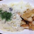 chihuayaco's cooksnap of when they made ほうれん草と鶏肉のクリーム煮.