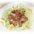 ゆけり３兄弟's cooksnap of when they made ♪キャベツとベーコンとゆで卵サラダ♪.