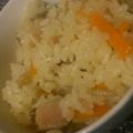 かきなみ's cooksnap of when they made 鶏ごぼうの炊き込みご飯.