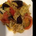 レインボーアニマル's cooksnap of when they made 茄子とトマトのガーリックマヨチーズ！.