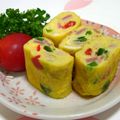 はやみちゃん's cooksnap of when they made ベーコンとチーズの卵焼き.
