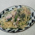 サーフブレイド's cooksnap of when they made ✿ほうれん草とベーコンの和風パスタ✿.