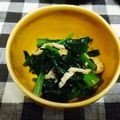 moca45's cooksnap of when they made ★母の味★小松菜とおあげさんのおひたし.