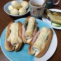 よちりん's cooksnap of when they made ロールパンで♪香ばし竹輪トースト.