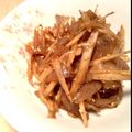 なみナミ73's cooksnap of when they made ごぼうとこんにゃくのきんぴら.