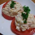 cafe-cafe's cooksnap of when they made トマトの卵のせサラダ☆.
