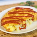 ななクレープ's cooksnap of when they made 中学生の時に作ってたポテトオムレツ.