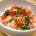 maarine's cooksnap of when they made 鮭といくらの親子丼.