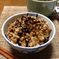 YUKIKI☆'s cooksnap of when they made 海苔の佃煮納豆ご飯.