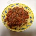 Duma05's cooksnap of when they made シンプルミートソース.