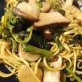 れそそ's cooksnap of when they made ほうれん草とエリンギの簡単和風パスタ.