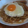 週3自炊's cooksnap of when they made 主婦ひとり飯！卵1個焼きうどん.