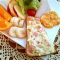 ルリナ's cooksnap of when they made かまぼこ○葱わさびクリチトースト＊.
