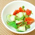 鈴ピヨ's cooksnap of when they made トマトときゅうりの青しそ和え.