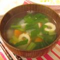 リラシャン's cooksnap of when they made みそ汁にちくわ！.