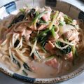MiniElly's cooksnap of when they made 鮭とほうれん草のクリームパスタ*.