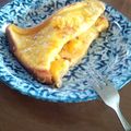 蜂蜜牛乳's cooksnap of when they made ワンピースナミのみかんフレンチトースト.