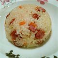 くーらち's cooksnap of when they made 炊飯器で簡単ウインナーピラフ！.