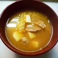 kurukurumin's cooksnap of when they made ✿キムチ味噌汁✿.