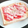 蒼ごはん❀'s cooksnap of when they made 朝からがっつり！トマカマチートースト.