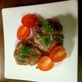 ちゃんぽーれ's cooksnap of when they made 戻り鰹のたたきのタタキ✿前菜仕立て.