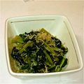 canaon's cooksnap of when they made 栄養満点☆菜っぱとシラスの胡麻油炒め.
