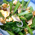 さかくりらん's cooksnap of when they made 小松菜とたまご炒め.