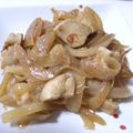 wancorosuke's cooksnap of when they made 鶏肉＆玉ねぎのピリ辛マヨ味噌炒め。.