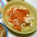翔舞ママ's cooksnap of when they made トマト、鶏ささみ、玉葱スライスのサラダ.