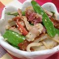 Happy1826's cooksnap of when they made お弁当に♪竹輪とベーコンめんつゆマヨ炒め.