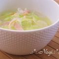 矢切のねぎちゃん's cooksnap of when they made ねぎとベーコンの中華スープ.