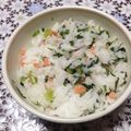 ひとみKITCHEN's cooksnap of when they made 大根葉と鮭フレークの菜飯.