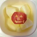 guchiyuka's cooksnap of when they made ハロウィンなリンゴ　お弁当のデザートに！.