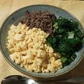 文福はむ吉's cooksnap of when they made 三色そぼろ丼（鶏そぼろと炒り卵と小松菜）.