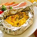 Marrietty's cooksnap of when they made ✿*⋆サーモンのマヨegg包み⋆*✿.