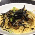 モモジママ's cooksnap of when they made 納豆明太高菜スパ♪.
