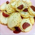 Cｈoｃo's cooksnap of when they made 早い！うまい！サラミポテト焼き.